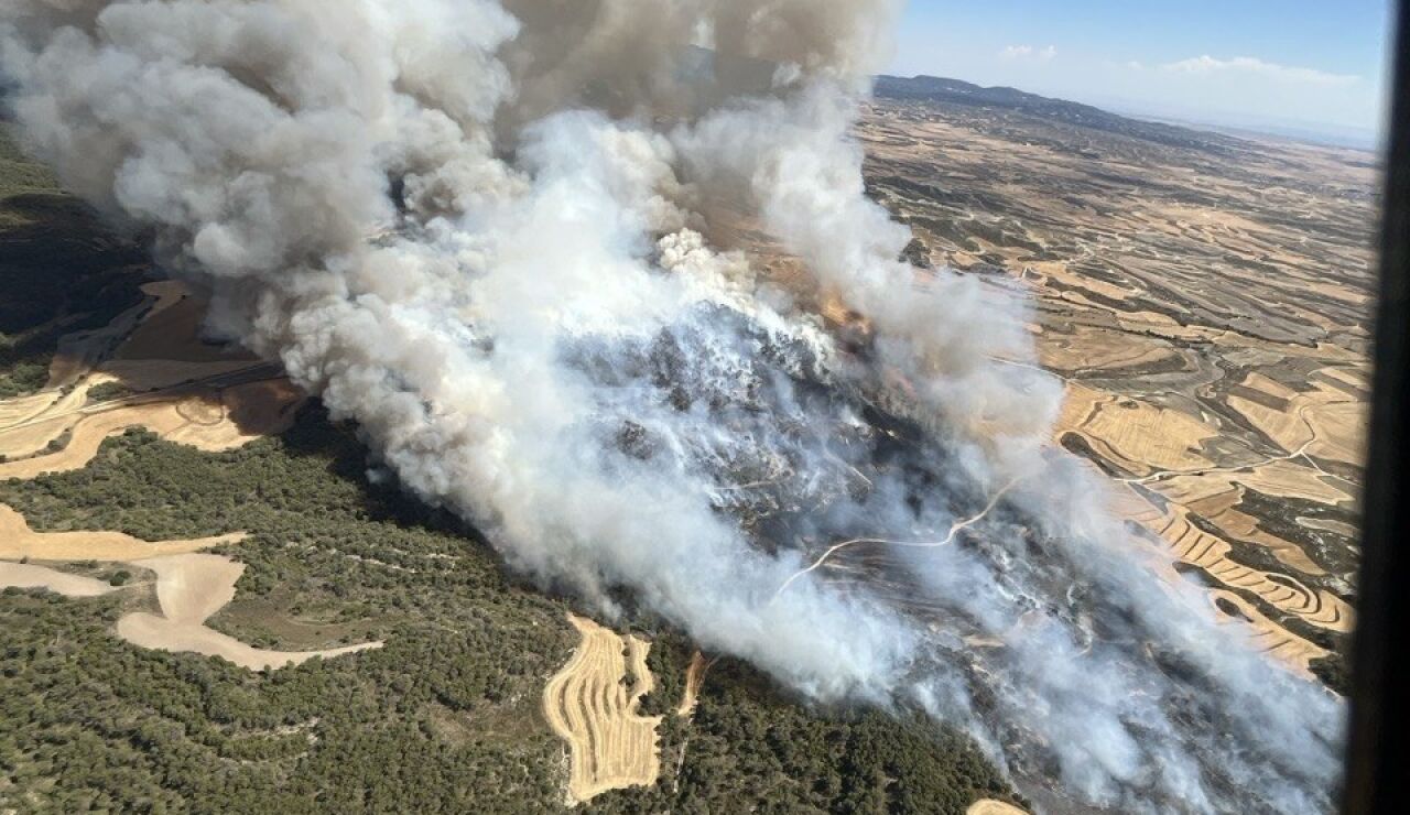 Imagen del INFOAR de la zona afectada por el incendio