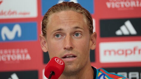Marcos Llorente, en rueda de prensa