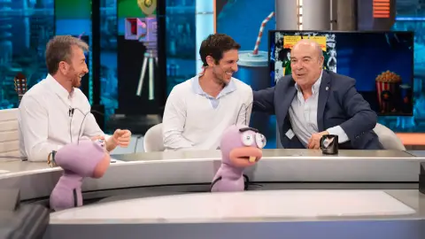 Pablo Motos, Quim Guitiérrez y Antonio Resines en El Hormiguero Pablo Motos, Quim Guitiérrez y Antonio Resines en El Hormiguero
