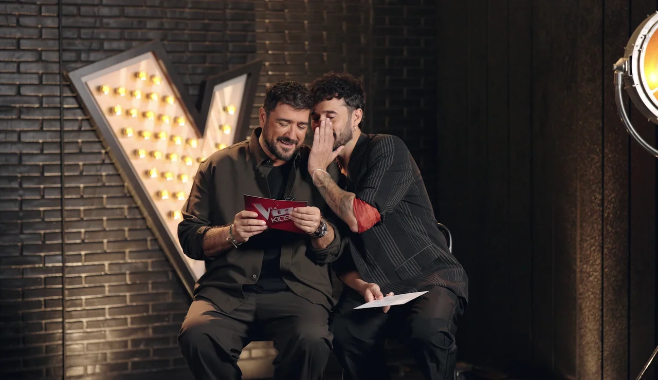 Orozco y Antoñito Molina en La Voz Kids