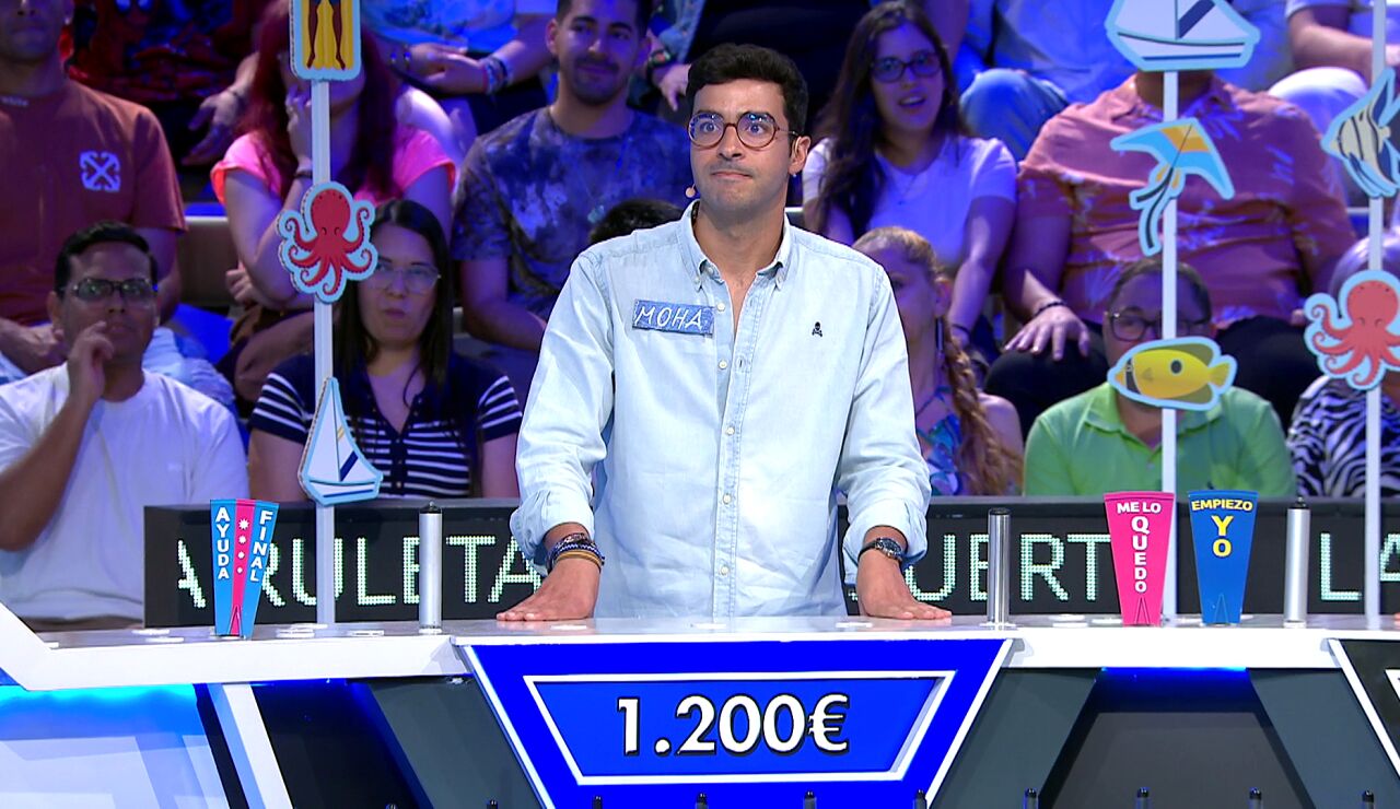 &ldquo;Te lo dedico&rdquo;: La declaraci&oacute;n de Moha a una persona del p&uacute;blico justo antes de fallar... &iexcl;y perder 1.200 euros!