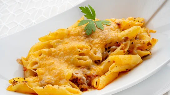 Un clásico que no falla: macarrones a la catalana con sobrasada Un clásico que no falla: macarrones a la catalana con sobrasada