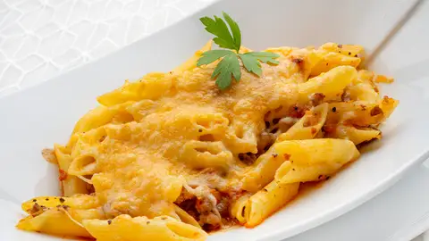 Un clásico que no falla: macarrones a la catalana con sobrasada Un clásico que no falla: macarrones a la catalana con sobrasada