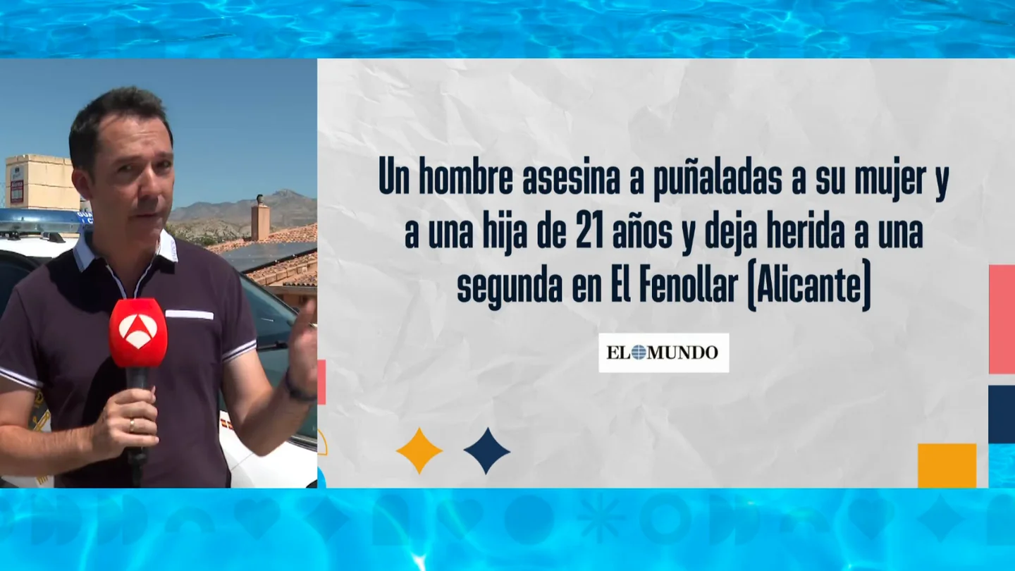 Un hombre asesina a puñaladas a su mujer y a su hija menor en Alicante La hija mayor, de 26 años, fue la que advirtió a las autoridades y se encuentra fuera de peligro
