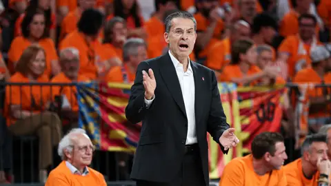 Pedro Martínez, en un partido con Valencia Basket Pedro Martínez, en un partido con Valencia Basket