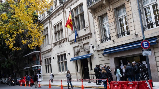 Fachada del Consulado de Espa&ntilde;a, a 21 de mayo de 2024, en Buenos Aires (Argentina)
