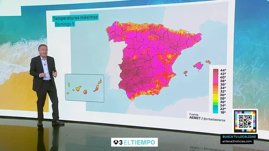 La previsión de Roberto Brasero La previsión de Roberto Brasero