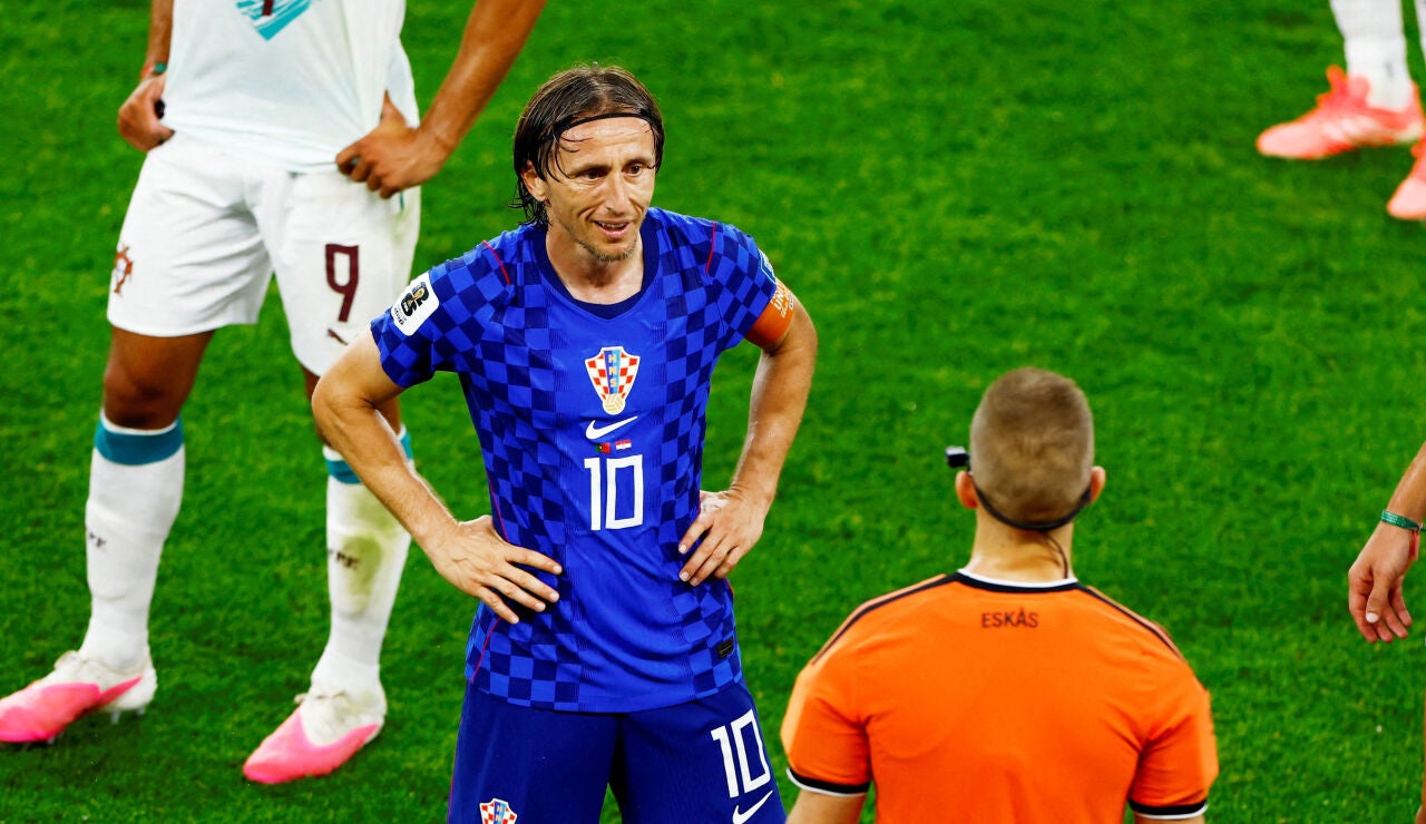 Luka Modric, en el partido ante Portugal