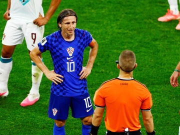 Luka Modric, en el partido ante Portugal