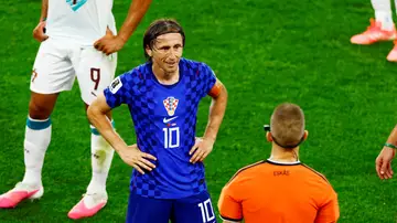 Luka Modric, en el partido ante Portugal Luka Modric, en el partido ante Portugal