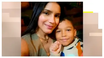 Fabio, el niño rescatado, junto a su Madre Fabio, el niño rescatado, junto a su Madre