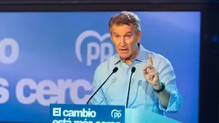 El presidente del PP, Alberto Núñez Feijóo, interviene durante la clausura del II Foro de Diputaciones, Cabildos y Consells del Partido Popular El presidente del PP, Alberto Núñez Feijóo, interviene durante la clausura del II Foro de Diputaciones, Cabildos y Consells del Partido Popular