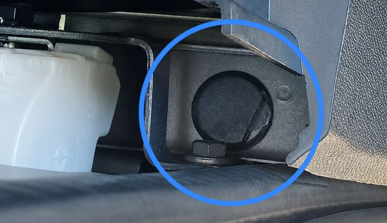 Imagen del dispositivo encontrado en el coche de la víctima