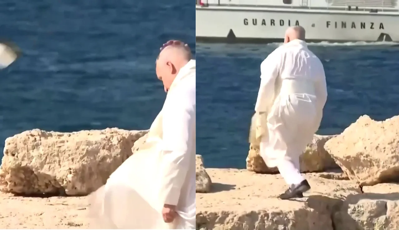El Papa pierde el solideo