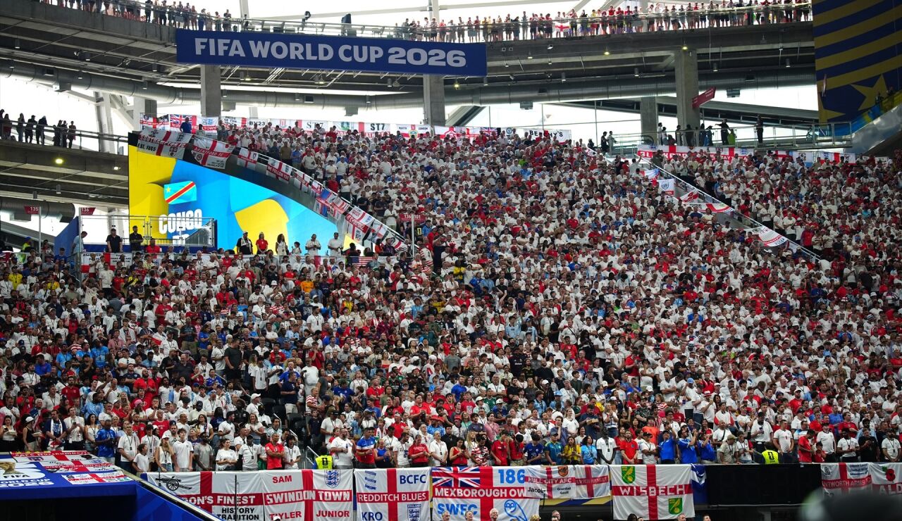 Aficionados de la selecci&oacute;n inglesa en el Mundial 2026