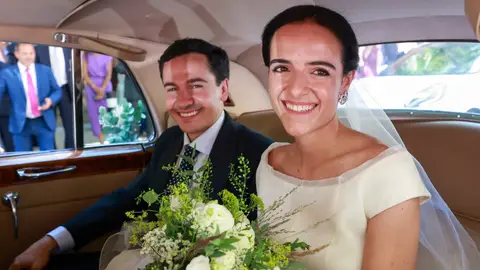 María Gabilondo el día de su boda María Gabilondo el día de su boda