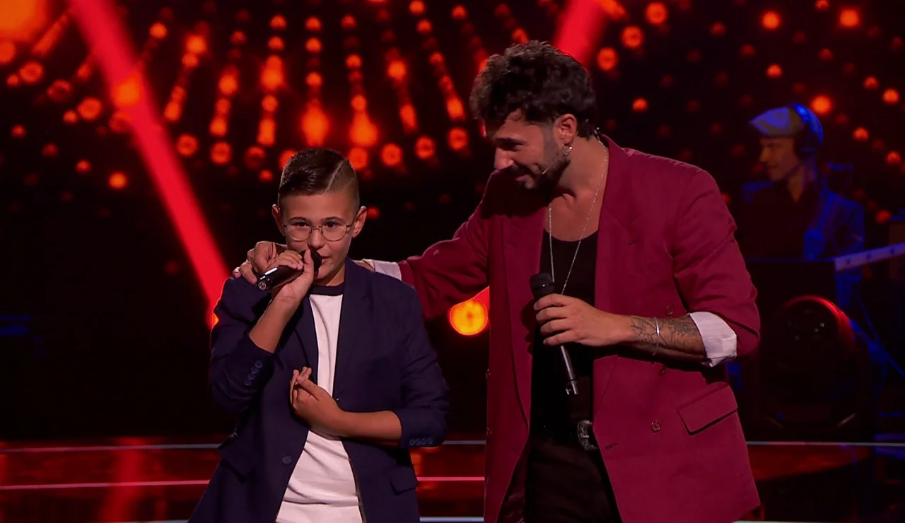Diego y Antoñito Molina en La Voz Kids