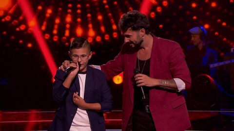 Diego y Anto&ntilde;ito Molina en La Voz Kids