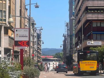 Imagen del impacto de la ola de calor en Ourense