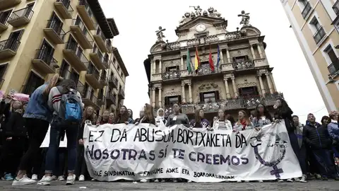Imagen de las manifestaciones en Pamplona Imagen de las manifestaciones en Pamplona