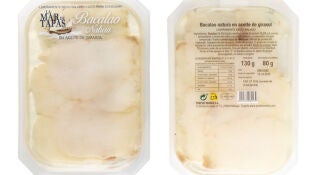 Bacalao Natura en aceite de girasol de la marca La Mar de Tapas