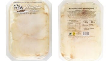 Bacalao Natura en aceite de girasol de la marca La Mar de Tapas