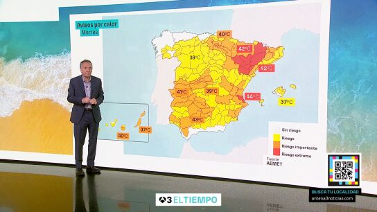 Roberto Brasero advierte de que la ola de calor sigue