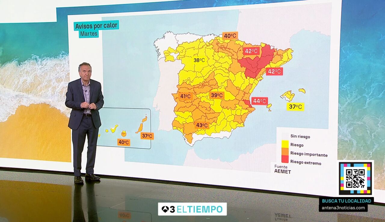Roberto Brasero advierte de que la ola de calor sigue