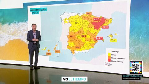 Roberto Brasero advierte de que la ola de calor sigue