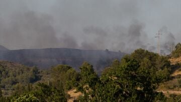 Imagen del incendio en Soneja, Castell&oacute;n