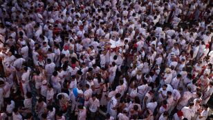 Momentos previos al Chupinazo de San Ferm&iacute;n 2026
