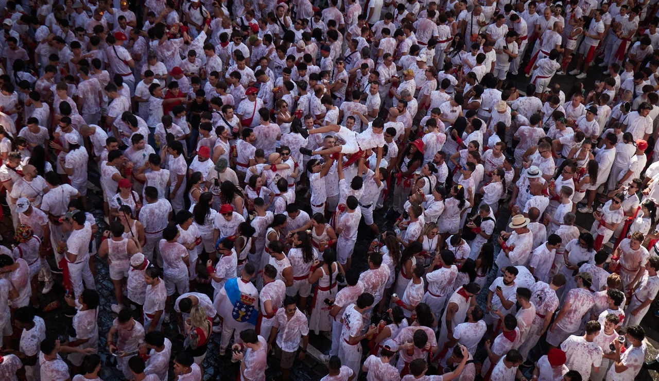 Momentos previos al Chupinazo de San Fermín 2026