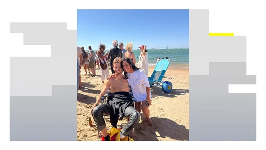 Ignacio Peñuelas recorrió cinco kilómetros en aguas abiertas acompañado por su padre Ignacio Peñuelas recorrió cinco kilómetros en aguas abiertas acompañado por su padre