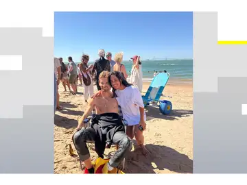 Ignacio Peñuelas recorrió cinco kilómetros en aguas abiertas acompañado por su padre Ignacio Peñuelas recorrió cinco kilómetros en aguas abiertas acompañado por su padre