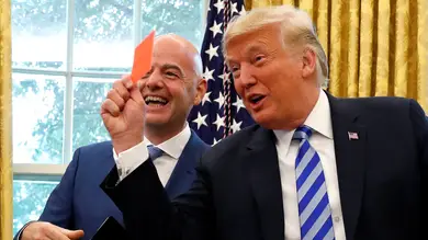 ¿España o Argentina? Trump juega al despiste con los periodistas en la previa de la gran final ¿España o Argentina? Trump juega al despiste con los periodistas en la previa de la gran final