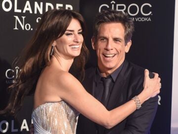 Ben Stiller y Pen&eacute;lope Cruz en la premiere de Zoolander 2 en Madrid