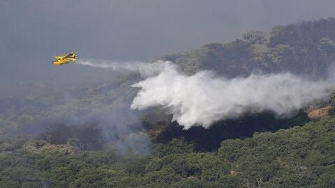  Sanz se&ntilde;ala que el incendio de Grazalema es "complejo" por viento e influencia topogr&aacute;fica