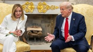 Donald Trump bromea con "ponerle una orden de alejamiento" a Giorgia Meloni 