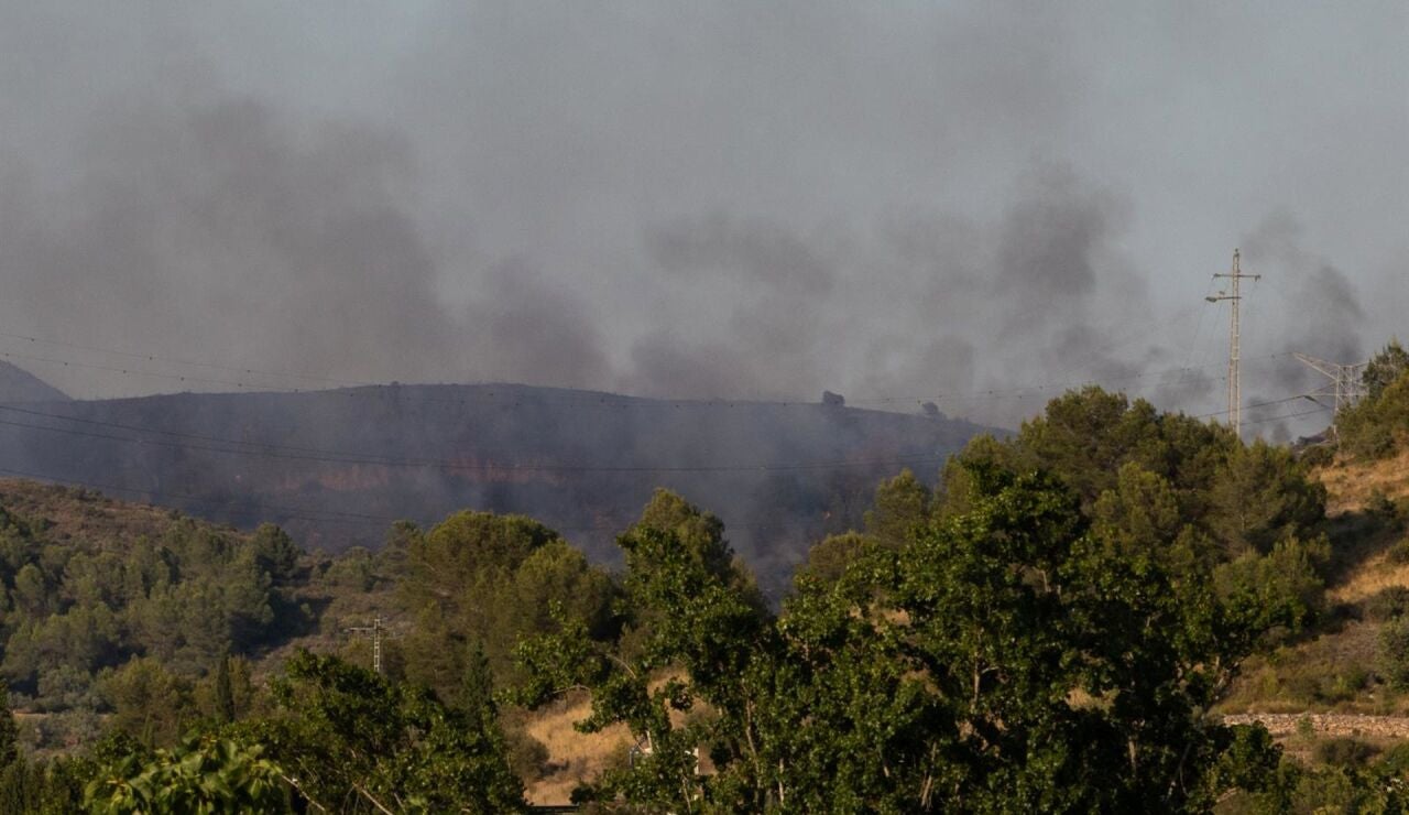  Estabilizado el incendio forestal de Soneja (Castell&oacute;n) tras quemar 183 hect&aacute;reas de superficie