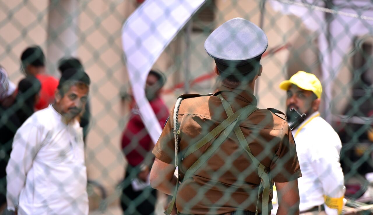 Polic&iacute;a Sri Lanka.