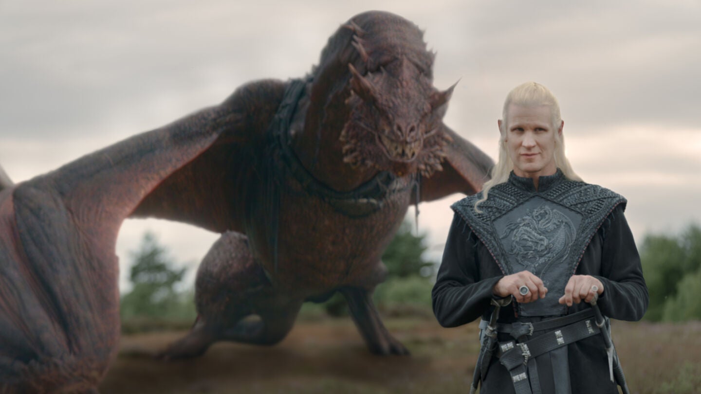 Matt Smith como Daemon Targaryen en La casa del drag&oacute;n