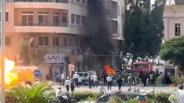Varias explosiones agitan Damasco cerca del hotel donde se aloja Macron en su viaje a Siria Varias explosiones agitan Damasco cerca del hotel donde se aloja Macron en su viaje a Siria