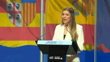Primer discurso institucional de la infanta Sof&iacute;a en Zaragoza, streaming en directo