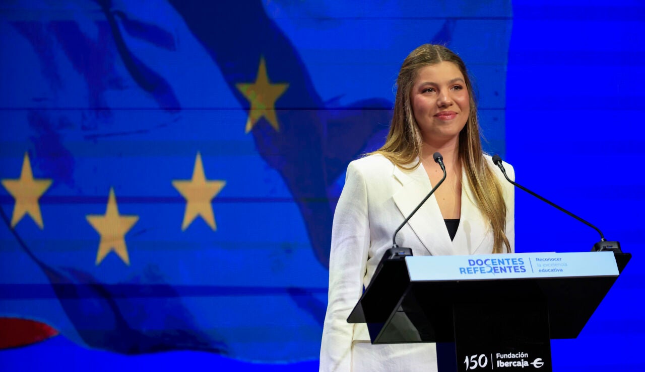 La infanta Sof&iacute;a pronuncia su primer discurso oficial en p&uacute;blico