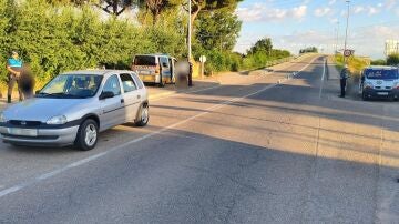 Imagen del control de la Polic&iacute;a