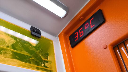 Temperatura en el interior de la ambulancia