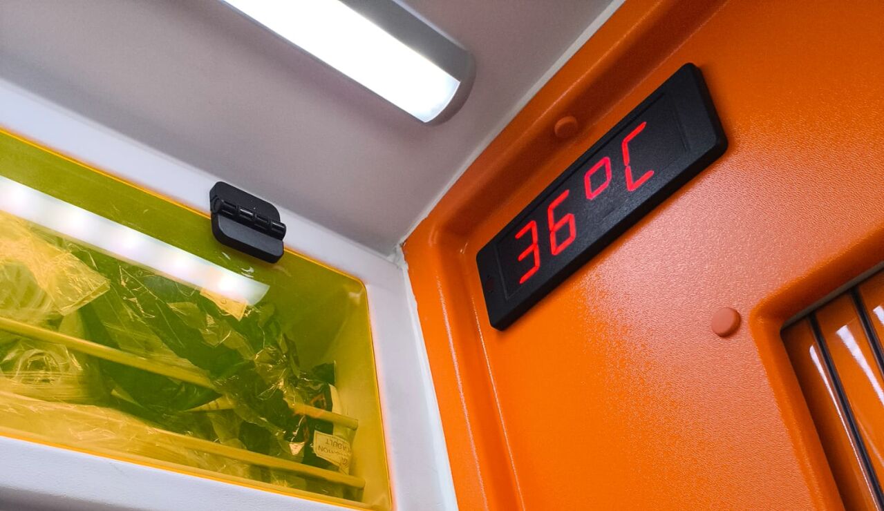 Temperatura en el interior de la ambulancia