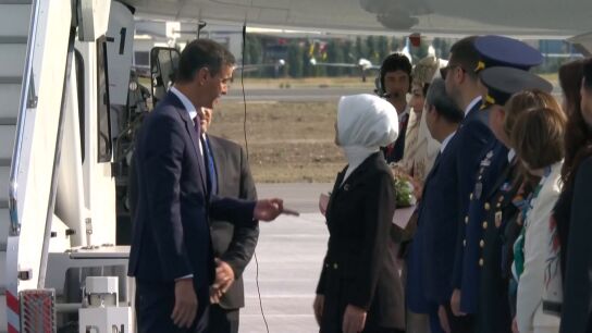 Llegada de S&aacute;nchez a Ankara para la Cumbre