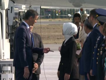 Llegada de S&aacute;nchez a Ankara para la Cumbre