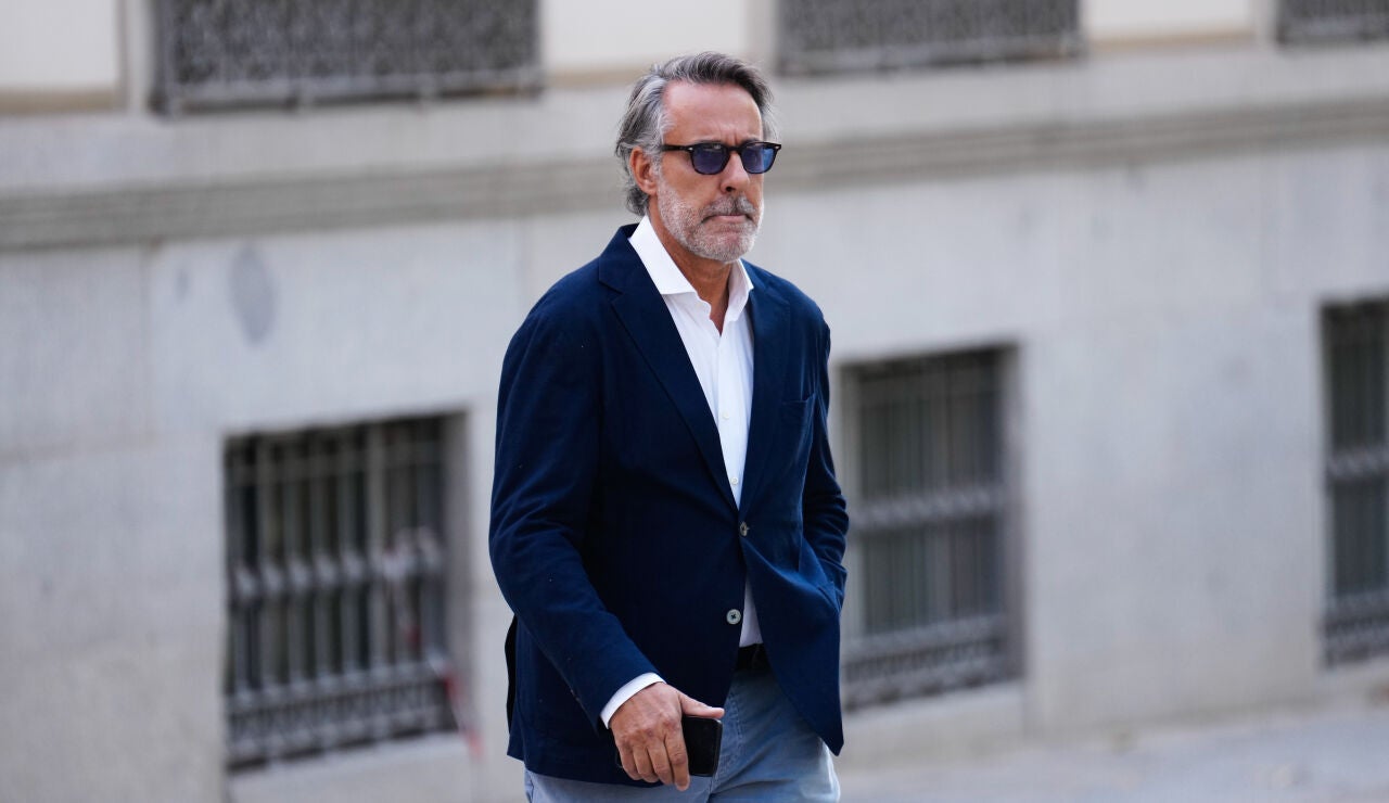 El expresidente del club de f&uacute;tbol de Badajoz, Joaqu&iacute;n Parra a su llegada este mi&eacute;rcoles a la Audiencia Naciona en Madrid